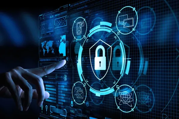 Biểu tượng khóa bảo mật và mã hóa dữ liệu 32win11