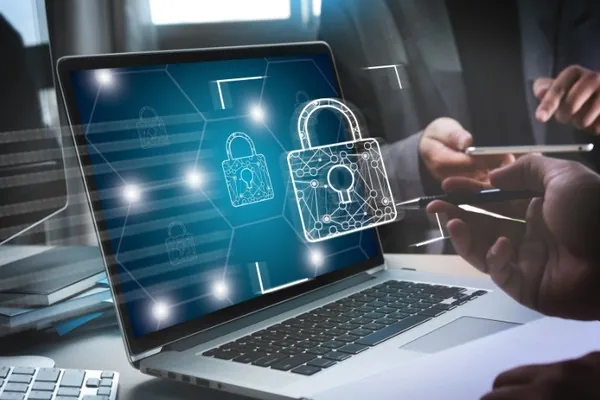 Biểu tượng bảo vệ dữ liệu và an toàn của 32win11